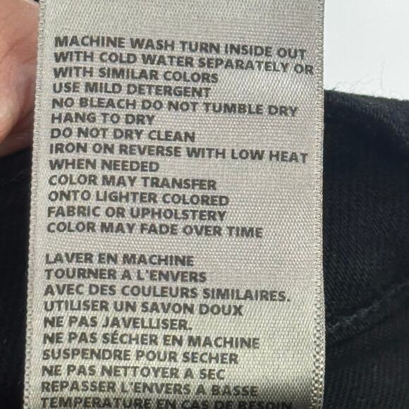 L'Agence Women's Audrey Mid Rise Shorts Raw Cut Hem Noir Black Size 26 NWT - Picture 12 of 12